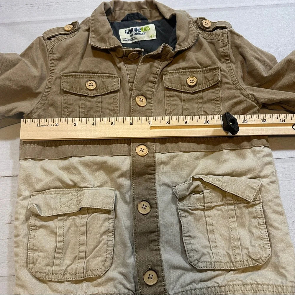 Genuine Kids by OshKosh B’Gosh 4T Toddler Utility Jacket Light Coat‎ 2016